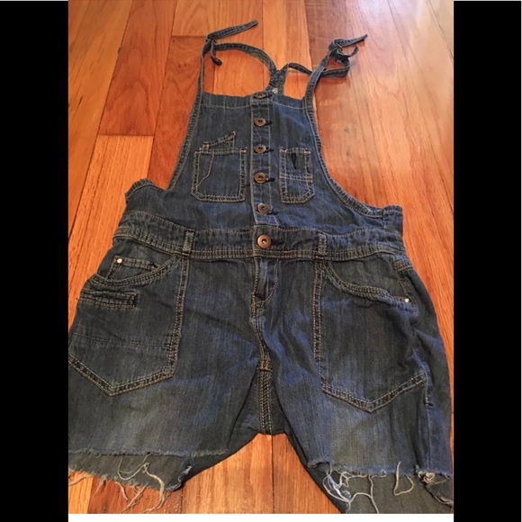 Wet Seal Pants - Wet Seal denim jumper shorts Sz 1